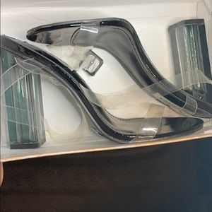 Clear heels